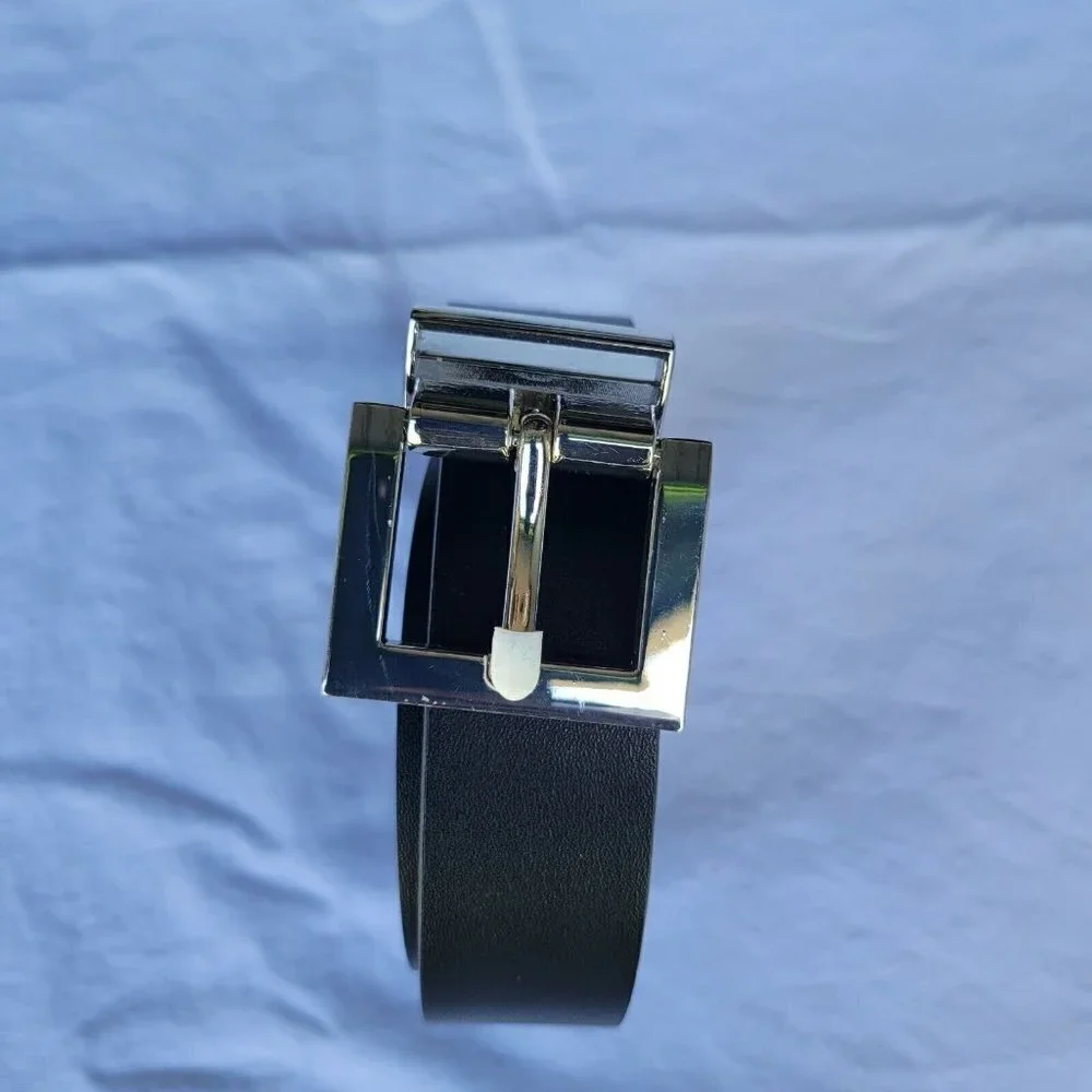 MEN'S INC Reversible Faux Leather Belt. Size 34-36